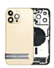 Back Housing Frame with Charging Port Flex & Small Parts for iPhone 14 Pro Max (GOLD) (US Version) (OEM Pull A Grade)