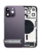 Back Housing Frame with Charging Port Flex & Small Parts for iPhone 14 Pro Max (DEEP PURPLE) (US Version) (OEM Pull A Grade)