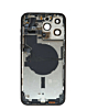 Back Housing Frame (SPACE BLACK) (US Version) (OEM Pull B Grade) with Small Components Pre-Installed for iPhone 14 Pro Max