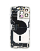 Back Housing Frame with Charging Port Flex & Small Parts for iPhone 14 Pro Max (SILVER) (International) (OEM Pull B Grade)