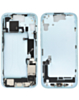 Back Housing Frame with Charging Port Flex & Small Parts for iPhone 15 (BLUE) (OEM Pull A Grade)