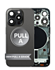 Back Housing Frame (BLACK TITANIUM) (US Version) (OEM Pull A Grade) with Small Components Pre-Installed for iPhone 15 Pro