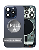 Back Housing Frame with Small Components Pre-Installed for iPhone 15 Pro (BLUE TITANIUM) (US Version) (OEM Pull A Grade)