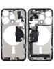 Back Housing Frame with Charging Port Flex & Small Parts for iPhone 15 Pro (WHITE TITANIUM) (International) (OEM Pull A Grade)