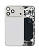 Back Housing Frame with Charging Port Flex & Small Parts for iPhone 17 Pro Max (SILVER) (International) (OEM Pull A Grade)
