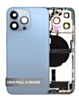 Back Housing Frame with Charging Port Flex & Small Parts for iPhone 13 Pro (BLUE) (International) (OEM Pull A Grade)