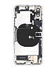 Back Housing Frame with Charging Port Flex & Small Parts for iPhone X (SILVER) (OEM Pull B Grade)
