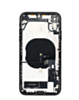 Back Housing Frame with Charging Port Flex & Small Parts for iPhone XR (BLACK) (OEM Pull B Grade)
