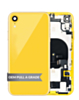 Back Housing Frame with Charging Port Flex & Small Parts for iPhone XR (YELLOW)(OEM Pull A Grade)