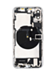 Back Housing Frame with Charging Port Flex & Small Parts for iPhone XS (SILVER) (OEM Pull B Grade)