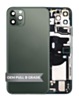 Back Housing Frame with Charging Port Flex & Small Parts for iPhone 11 Pro Max (MIDNIGHT GREEN) (OEM Pull B Grade)