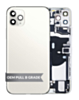Back Housing Frame with Charging Port Flex & Small Parts for iPhone 11 Pro Max (SILVER) (OEM Pull B Grade)