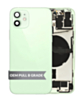 Back Housing Frame with Charging Port Flex & Small Parts for iPhone 12 (GREEN) (OEM Pull B Grade)