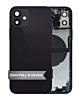 Back Housing Frame with Small Components Pre-Installed for iPhone 12 (BLACK) (OEM Pull B Grade)