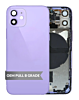 Back Housing Frame (PURPLE) (OEM Pull B Grade) with Small Components Pre-Installed for iPhone 12 Mini