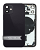 Housing Frame with Small Parts Pre-Installed for iPhone 12 Mini (BLACK) (International) (OEM Pull B Grade)