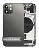 Back Housing Frame with Charging Port Flex & Small Parts for iPhone 12 Pro (GRAPHITE) (OEM Pull B Grade)