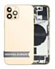 Back Housing Frame with Charging Port Flex & Small Parts for iPhone 12 Pro (GOLD) (OEM Pull B Grade)