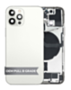 Back Housing Frame with Charging Port Flex & Small Parts for iPhone 12 Pro (SILVER) (OEM Pull B Grade)