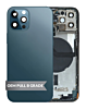 Back Housing Frame with Small Components Pre-Installed for iPhone 12 Pro (PACIFIC BLUE) (OEM Pull B Grade)