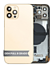 Back Housing Frame with Small Components Pre-Installed for iPhone 12 Pro (GOLD) (OEM Pull B Grade)