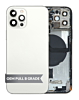 Back Housing Frame with Small Components Pre-Installed for iPhone 12 Pro (SILVER) (OEM Pull B Grade)