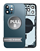 Purchase the Housing Frame with Small Parts Pre-Installed for iPhone 12 Pro Max PACIFIC BLUE International OEM Pull B Grade.






