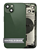Back Housing Frame with Small Components Pre-Installed for iPhone 13 (GREEN) (US Version) (OEM Pull B Grade)