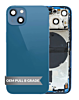 Back Housing Frame (BLUE) (US Version) (OEM Pull B Grade) with Small Components Pre-Installed for iPhone 13 Mini