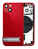 Back Housing Frame (RED) (US Version) (OEM Pull B Grade) with Small Components Pre-Installed for iPhone 13 Mini