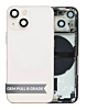 Back Housing Frame (STARLIGHT) (US Version) (OEM Pull B Grade) with Small Components Pre-Installed for iPhone 13 Mini