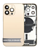 Back Housing Frame with Charging Port Flex & Small Parts for iPhone 13 Pro (GOLD) (OEM Pull B Grade)