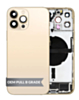 Back Housing Frame with Charging Port Flex & Small Parts for iPhone 13 Pro Max (GOLD) (US Version) (OEM Pull B Grade)