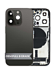 Back Housing Frame with Charging Port Flex & Small Parts for iPhone 14 Pro (SPACE BLACK) (OEM Pull B Grade)