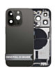 Back Housing Frame with Charging Port Flex & Small Parts for iPhone 14 Pro (SPACE BLACK) (OEM Pull B Grade)