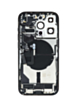 Back Housing Frame with Charging Port Flex & Small Parts for iPhone 14 Pro (SPACE BLACK) (OEM Pull B Grade)