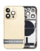 Back Housing Frame with Charging Port Flex & Small Parts for iPhone 14 Pro (GOLD) (US Version) (OEM Pull B Grade)