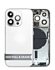 Back Housing Frame with Small Components Pre-Installed for iPhone 14 Pro (SILVER) (US Version) (OEM Pull B Grade)