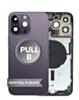 Order the back housing frame in Deep Purple, US version, OEM Pull B Grade, with small components pre-installed for iPhone 14 Pro Max.