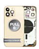 Stock up on the housing frame in Gold, International version, OEM Pull B Grade, with small parts pre-installed for iPhone 14 Pro Max.








