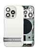 Grab the wholesale deals on the Back Housing Frame in White Titanium, US version, OEM Pull B Grade, with small components already pre-installed for iPhone 15 Pro.
