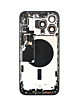 Back Housing Frame (BLACK TITANIUM) (US Version) (OEM Pull B Grade) with Small Components Pre-Installed for iPhone 15 Pro Max