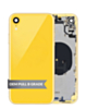 Stock up on the Back Housing Frame with Small Components Pre-Installed for iPhone XR in yellow, OEM pull B grade.
