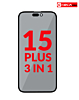 3in1 (Front Glass + Polarizer Film + OCA) for iPhone 15 Plus (Premium)
