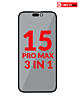 3in1 (Front Glass + Polarizer Film + OCA) for iPhone 15 Pro Max (Premium)