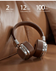 CHROME On-Ear Wireless Headphones - BROWN (Only Ground Shipping)