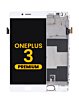 LCD Assembly with Frame for OnePlus 3 (A3000 / A3003) (WHITE) (Premium)