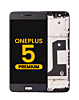 LCD Assembly with Frame for OnePlus 5 (A5000) (BLACK) (Premium)