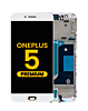 LCD Assembly with Frame for OnePlus 5 (A5000) (WHITE) (Premium)