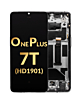OLED Assembly with Frame for Oneplus 7T (HD1901) (BLACK) (Premium)